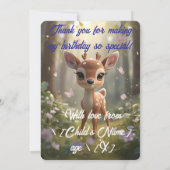 フラットな感謝カード サンキューカード (裏面)