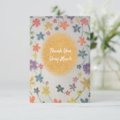 フラットな感謝カード サンキューカード (スタンド正面)