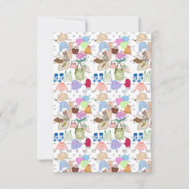 フラットな感謝カード サンキューカード