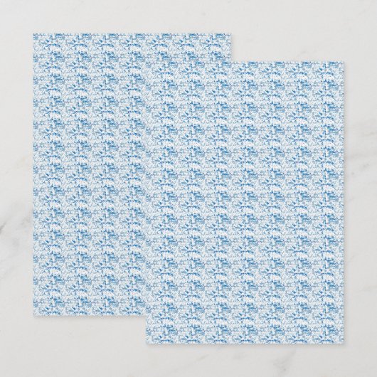 フラットな感謝カード サンキューカード (正面/裏面)