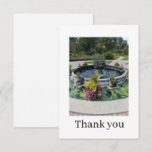 フラットな感謝カード サンキューカード (正面/裏面)