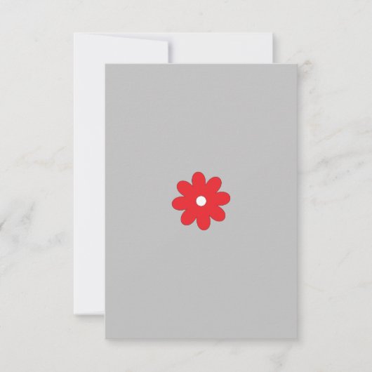 フラットな感謝カード サンキューカード (正面)