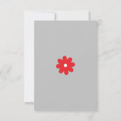 フラットな感謝カード サンキューカード (裏面)