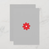 フラットな感謝カード サンキューカード (正面/裏面)