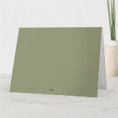 フラットな感謝カード ブライダルシャワー サンキューカード (裏面)