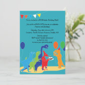 フラットな招待状、サイズ：5" x 7"、紙：マット、封筒付き 招待状 (スタンド正面)