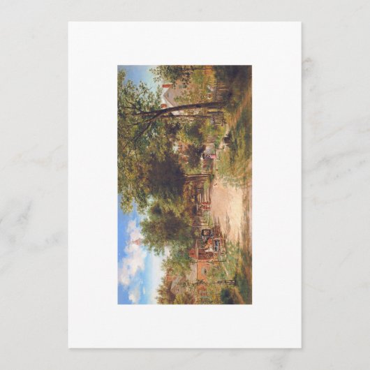 フラットな無地のホリデーカードや感謝カード シーズンカード (正面)