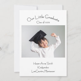 フラットな発表カード 案内状