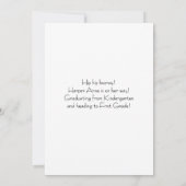 フラットな発表カード 案内状 (裏面)