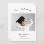 フラットな発表カード 案内状 (正面/裏面)