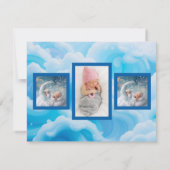 フラットな発表カード 案内状 (裏面)