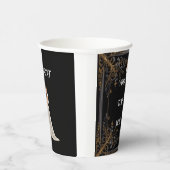 フラットな結婚式の出欠確認カード 紙コップ (右)