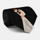 フラットな結婚式の招待状カード ネクタイ (ロール)