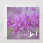 フラットな花のグリーティングカード カード (正面)