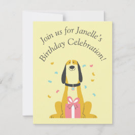 フラットな誕生日カード サンキューカード