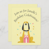 フラットな誕生日カード サンキューカード (正面/裏面)