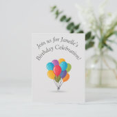 フラットな誕生日カード サンキューカード (スタンド正面)