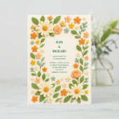 フラットなSave The Dateカード セーブザデート (スタンド正面)