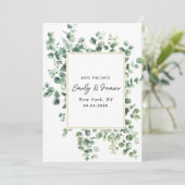 フラットなSave The Dateカード セーブザデート (スタンド正面)