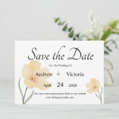 フラットなSave The Dateカード セーブザデート (スタンド正面)