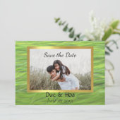 フラットなSave The Dateカード セーブザデート (スタンド正面)