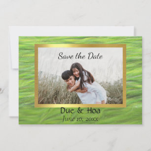 フラットなSave The Dateカード セーブザデート
