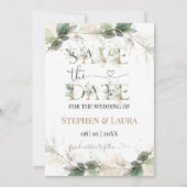 フラットなSave The Dateカード セーブザデート (正面)