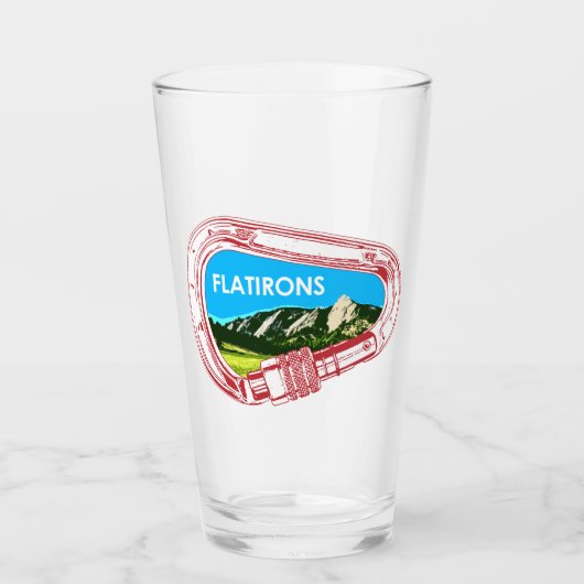 フラットアイアンズ クライミング カラビナ タンブラーグラス (正面)