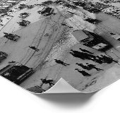フラットアイアンビルディング 1902年 復古写真 ポスター (角)