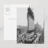 フラットアイアンビル建設中, 1902年 ポストカード (正面/裏面)