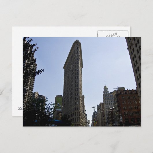 フラットアイアン建物はがき ポストカード (正面/裏面)