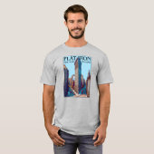 フラットアイアン建物ニューヨークシティ Tシャツ (正面フル)