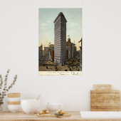 フラットアイアン建物、ニューヨークシティ1918ヴィンテージ ポスター (キッチン)