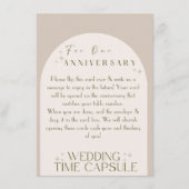 フラットアドバイス結婚カードのタイムカプセル(封筒つき) アドバイスカード (正面)