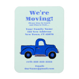 フラットアナウンスメントカードを移動中 マグネット