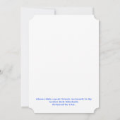 フラットアナウンスメントカードを移動中 案内状 (裏面)