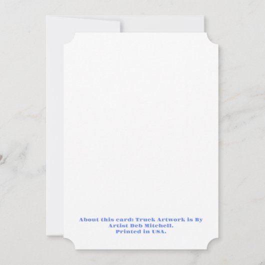 フラットアナウンスメントカードを移動中 案内状 (裏面)