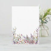 フラットアナウンスメントカード – ボトムフラワーズデザイン 案内状 (スタンド正面)