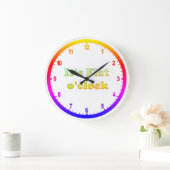 フラットアースクロック ラージ壁時計 (ホーム)