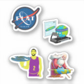 フラットアースステッカー シール (正面)