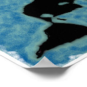 フラットアース地図ポスター ポスター (角)