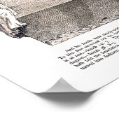 フラットアース地図 ポスター (角)