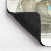 フラットアース地図 マウスパッド (コーナー)