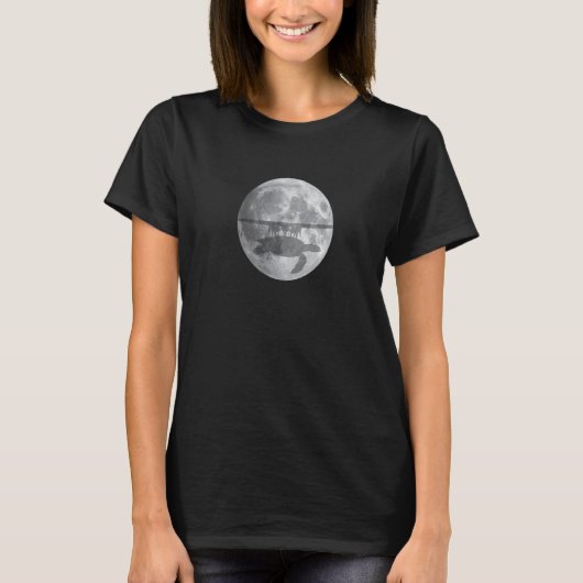 フラットアース理論エレファントカメ Tシャツ (正面)