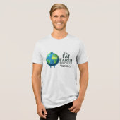 フラットアース社会 トライブレンドTシャツ (正面全面)