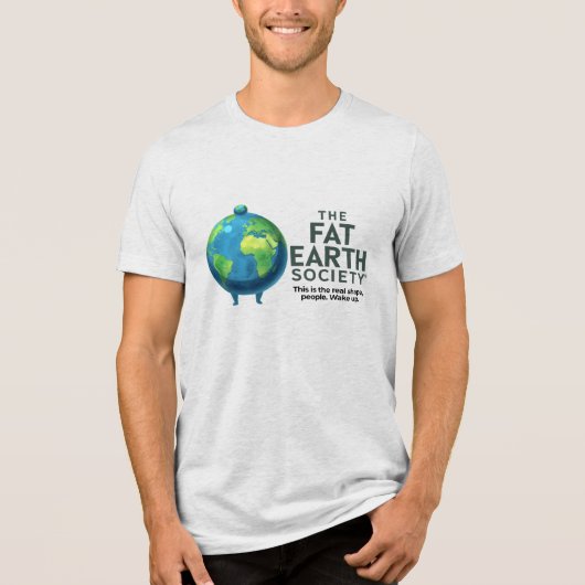フラットアース社会 トライブレンドTシャツ (正面)