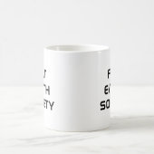 フラットアース・ソサエティ コーヒーマグカップ (中央)