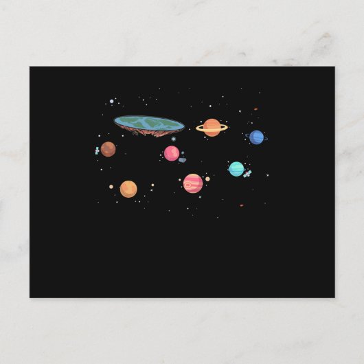 フラットアース・ソサエティ ポストカード (正面)