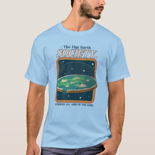 フラットアース・ソサエティ Tシャツ (正面)