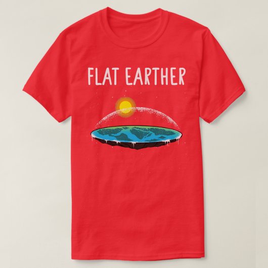 フラットアース(6) Tシャツ (デザイン正面)